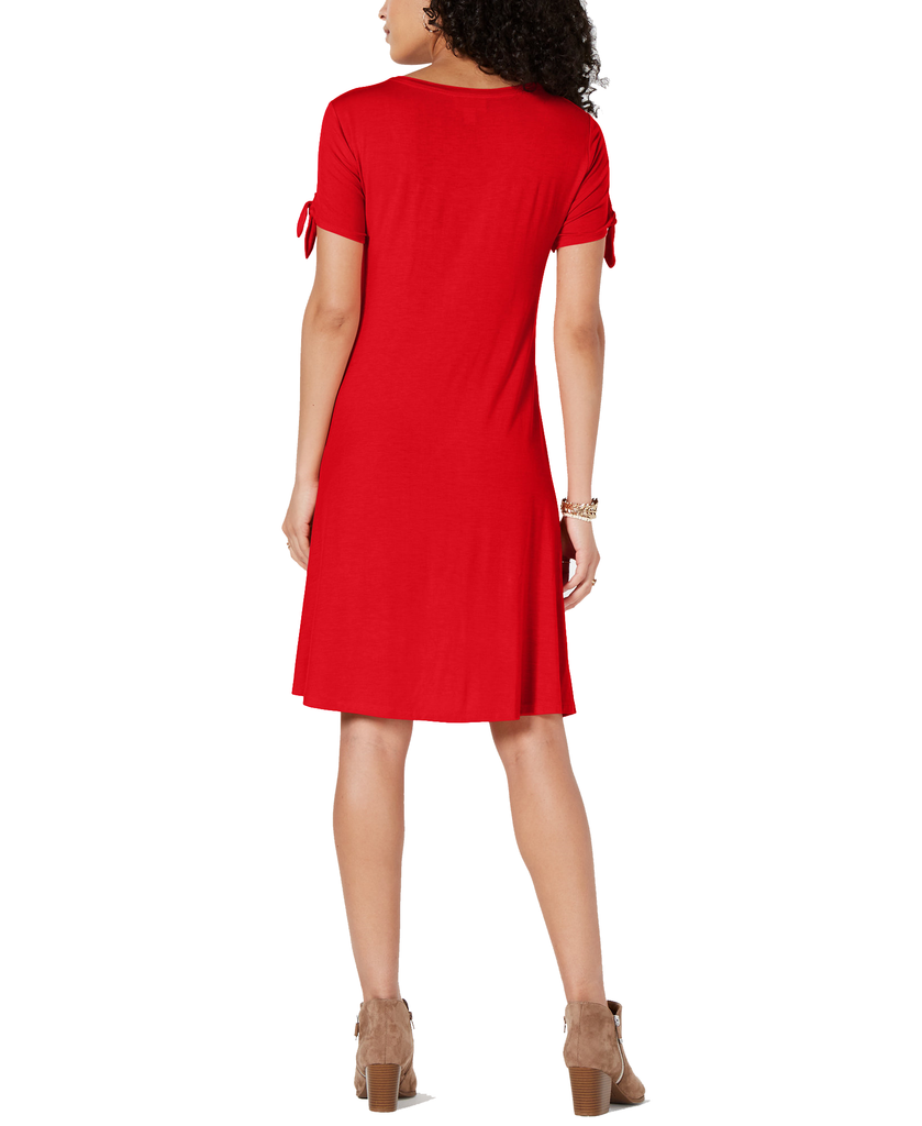 Style & Co Tie Sleeve Dress