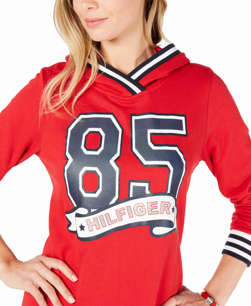 Tommy Hilfiger Women 85 Hoodie Sweatshirt Dress