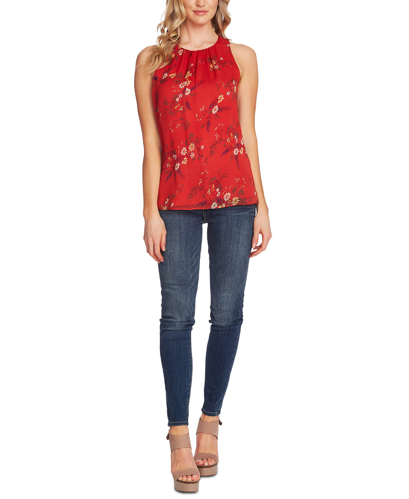 Vince Camuto Women Country Bouquet Floral Print Top