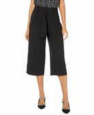 Alfani Women Petite Belted Culottes Deep Black