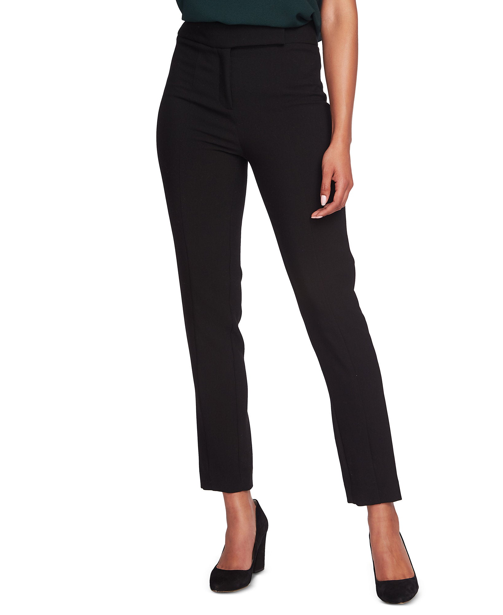 1.STATE Women Seamed Flat Front Ankle Pants