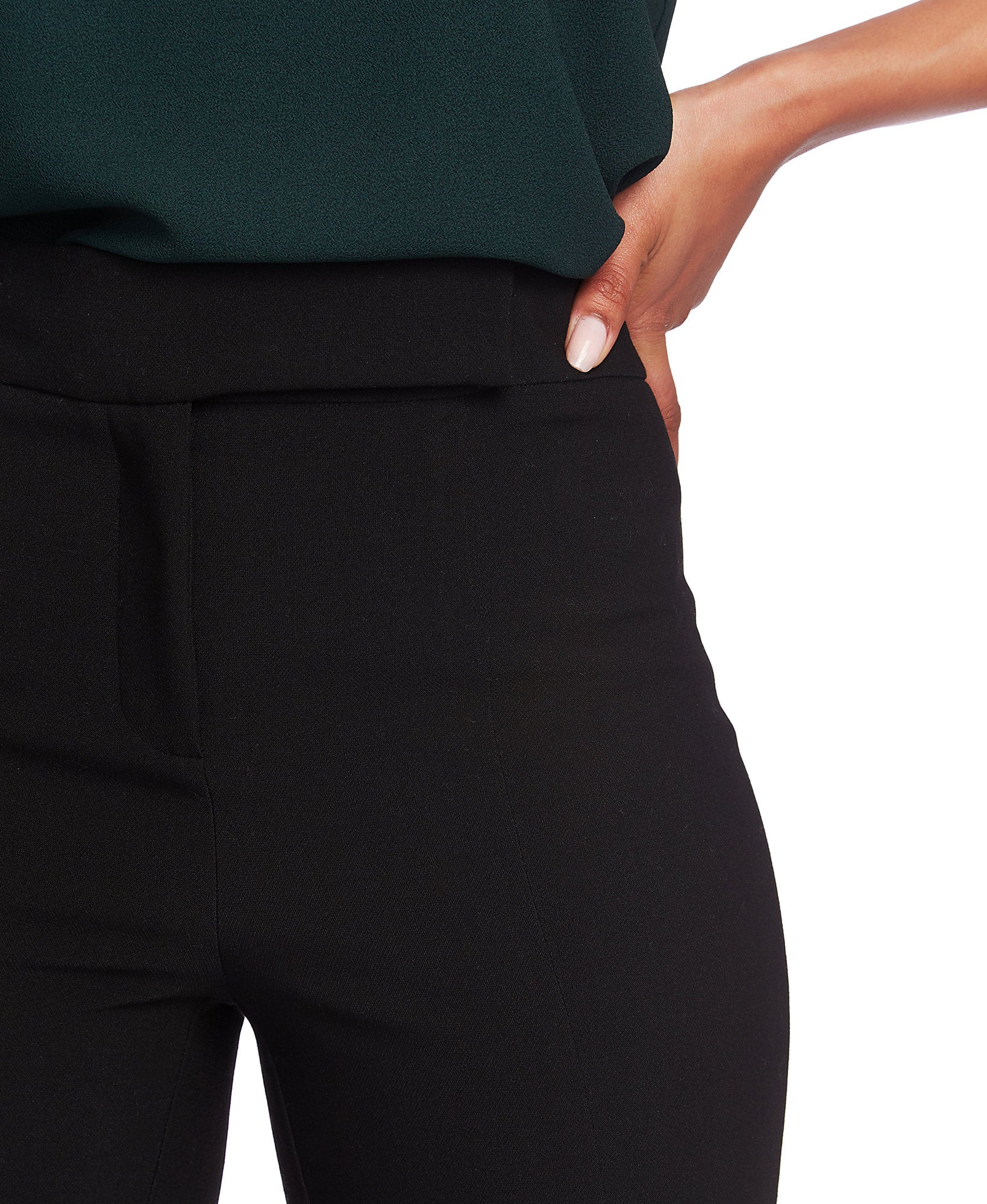 1.STATE Women Seamed Flat Front Ankle Pants