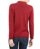 Karen Scott Women Petite Hardware Trim Cotton Henley Sweater