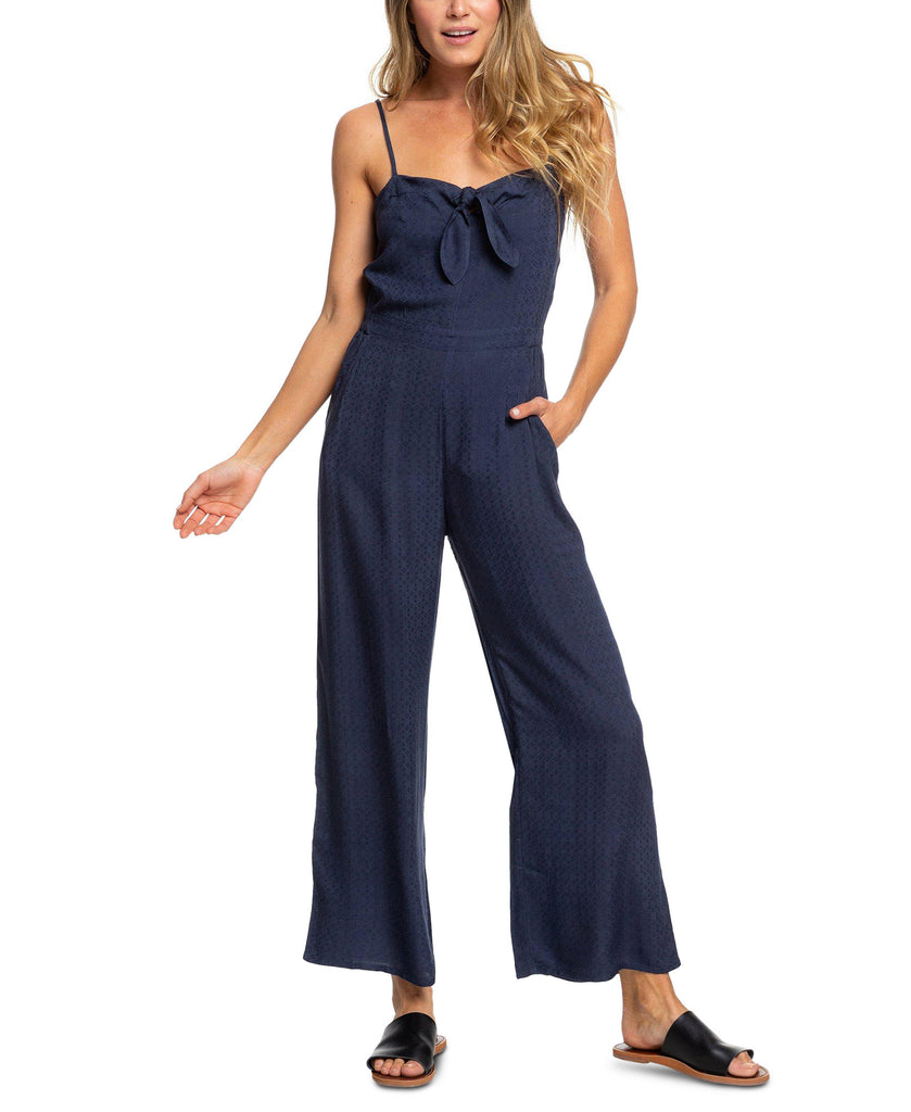 Roxy Juniors Feel The Retro Spirit Strappy Jumpsuit Navy