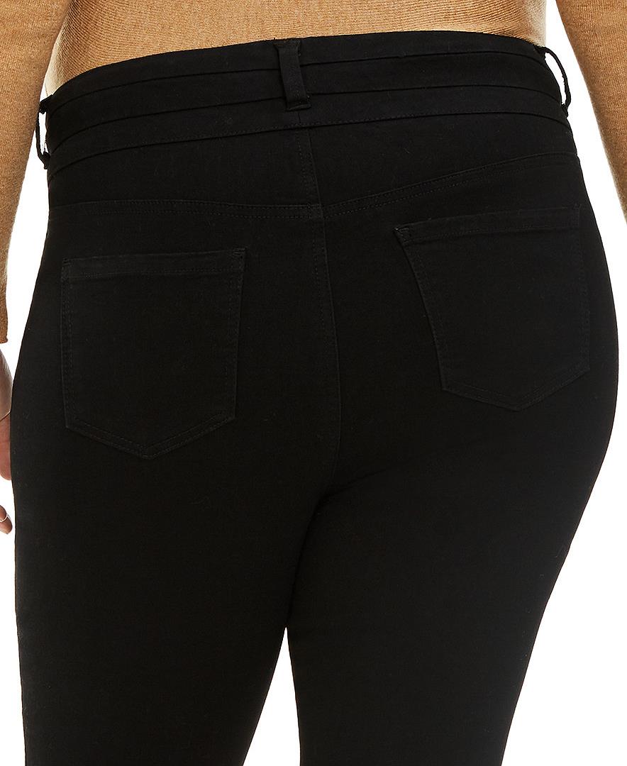 Celebrity Pink Women Plus Trendy Tripple Button Ripped Skinny Jean
