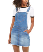 Vanilla Star Frayed Hem Overalls Dress Wyland