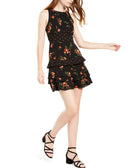 Teeze Me Women Mixed Print Ruffled Dress