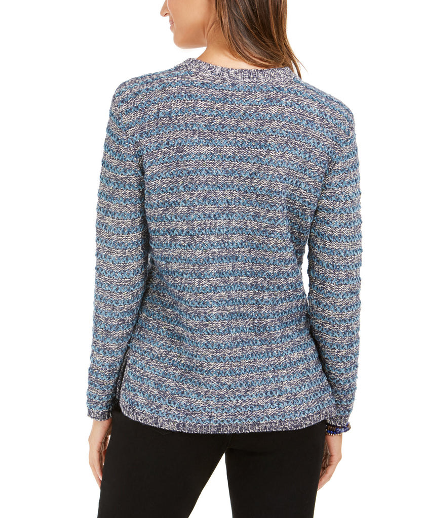 Style & Co Women Striped Sweater