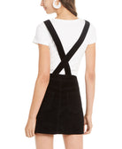 Vanilla Star Women Corduroy Overalls Dress