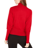 BCX Women Buttoned Turtleneck Sweater