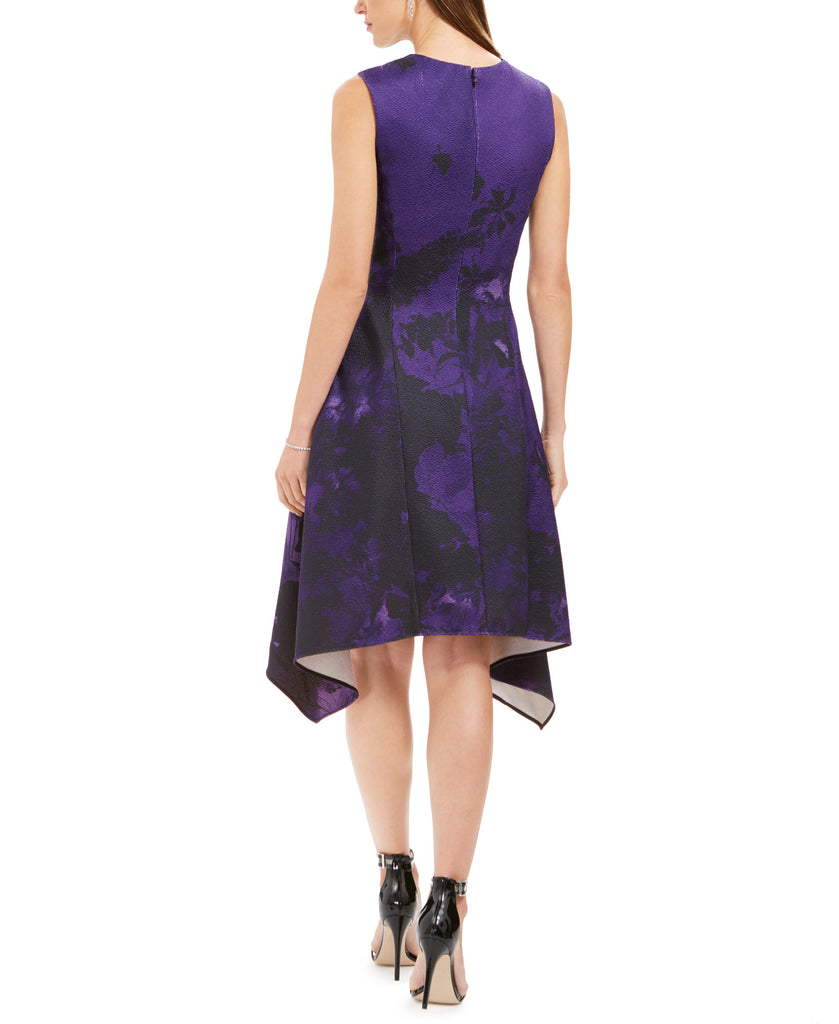 Natori Women Abstract Floral Jacquard A Line Dress