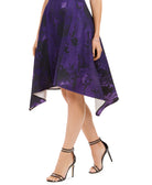 Natori Women Abstract Floral Jacquard A Line Dress