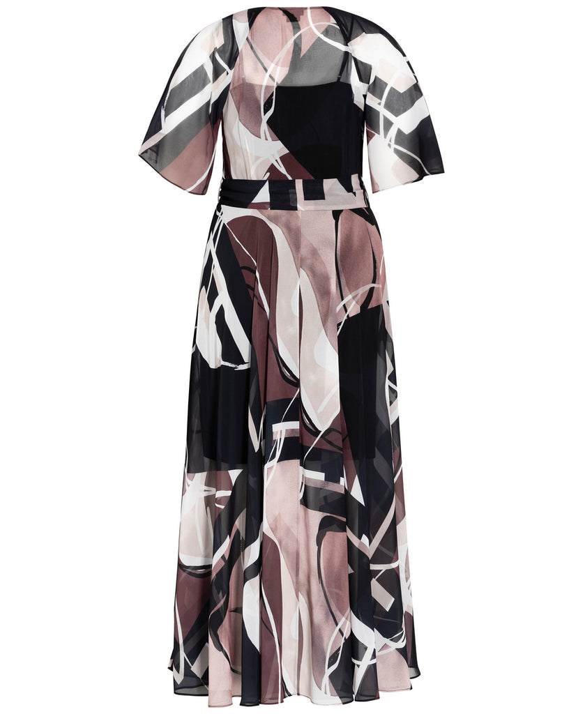 City Chic Women Plus Trendy Sahara Printed Wrap Maxi Dress