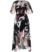 City Chic Women Plus Trendy Sahara Printed Wrap Maxi Dress