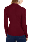Hippie Rose Women Mock Neck Cutout Sweater