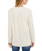 Style & Co Women Metallic Graphic Sweatshirt