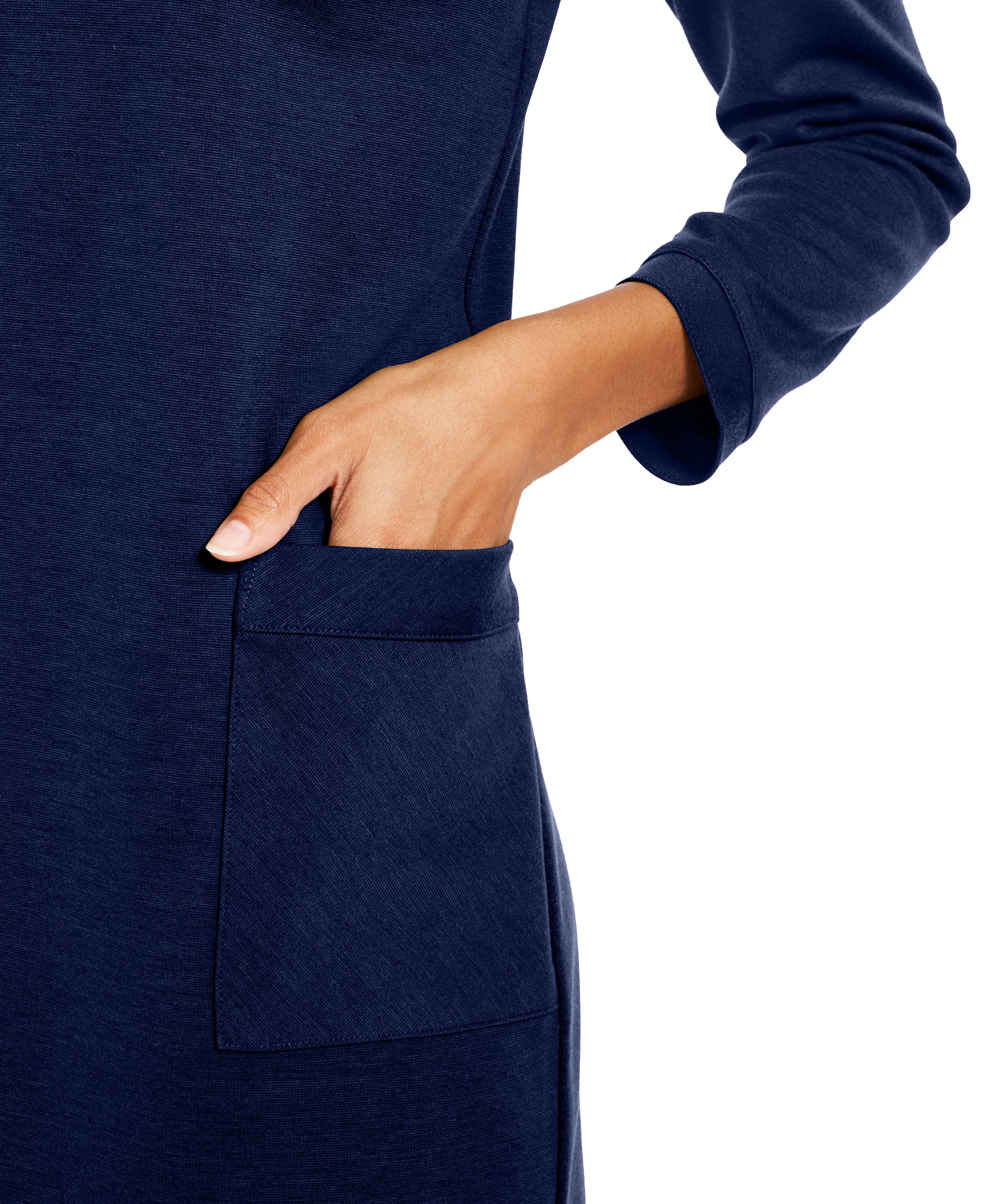 NY Collection Women Petite Patch Pocket Shift Dress