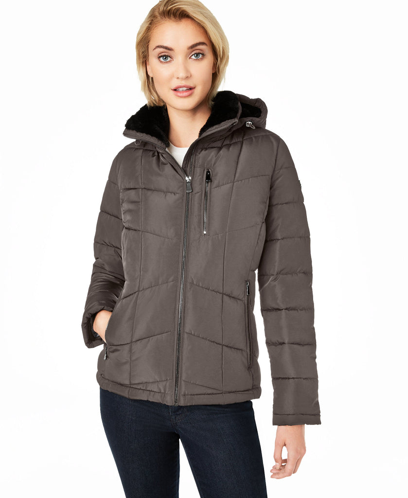 Calvin-Klein-Women-Faux-Fur-Lined-Hooded-Puffer-Coat-Titan