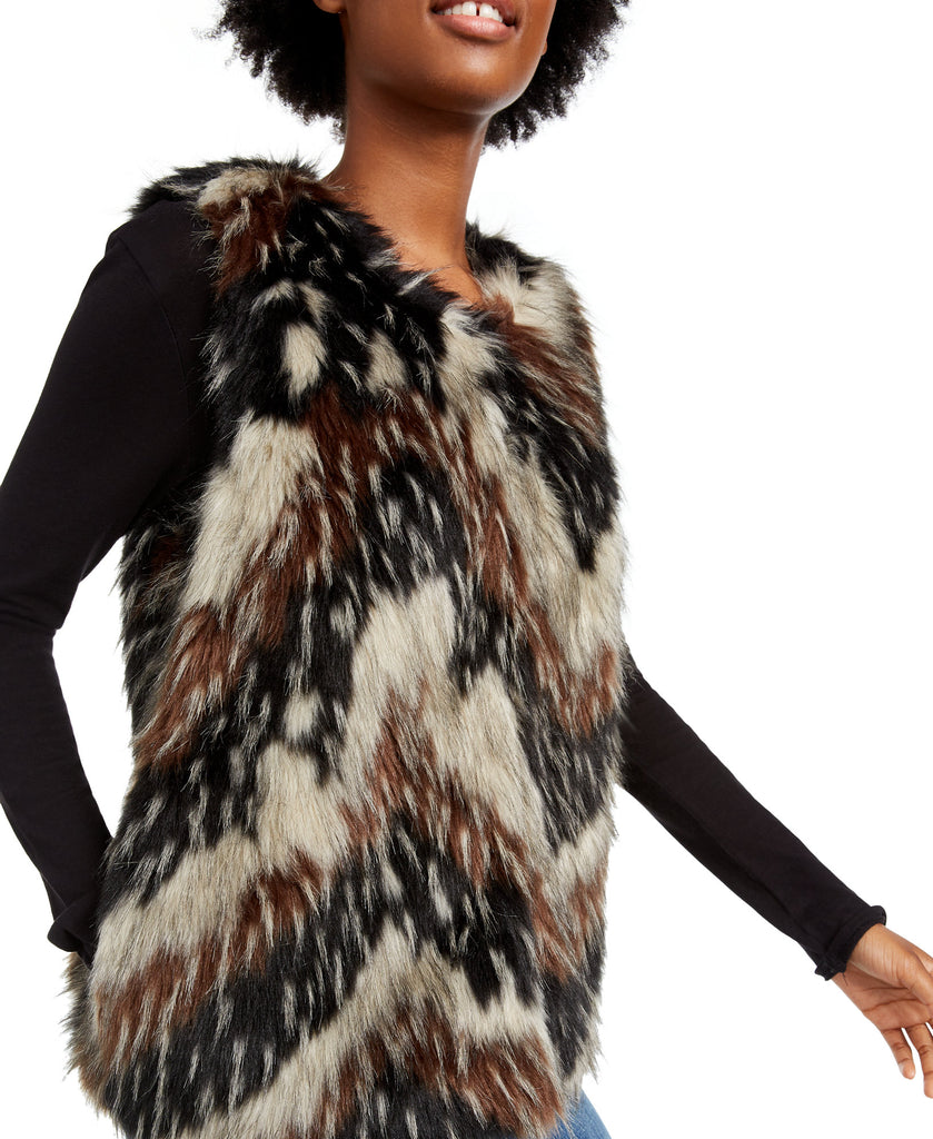 Say What Women Faux Fur Vest