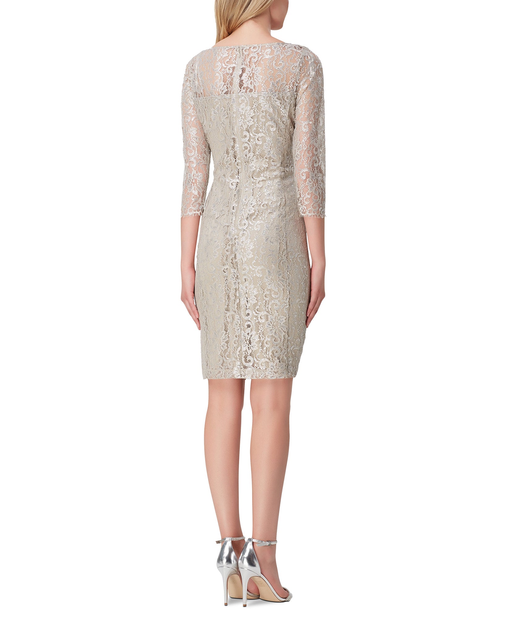 Tahari ASL Women Allover Lace Sheath Dress