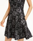 Speechless Women Bonded Lace Ruffle Hem Dress