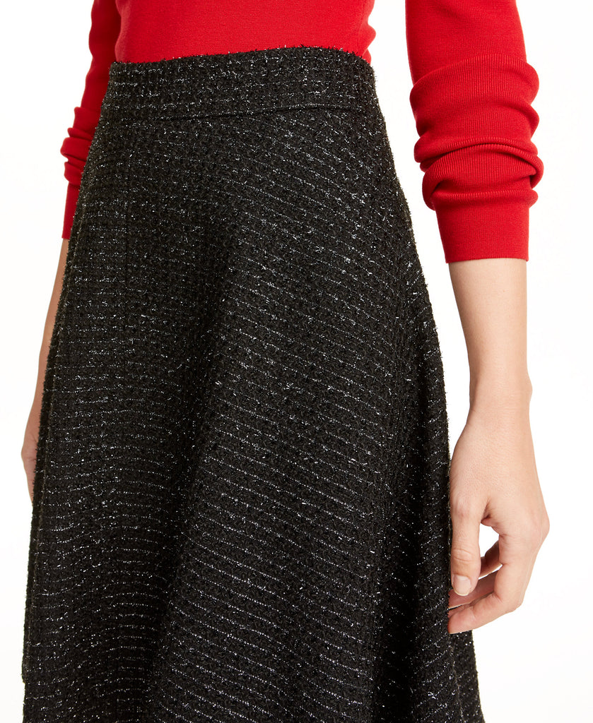 Maison Jules Women Tweed A Line Skirt