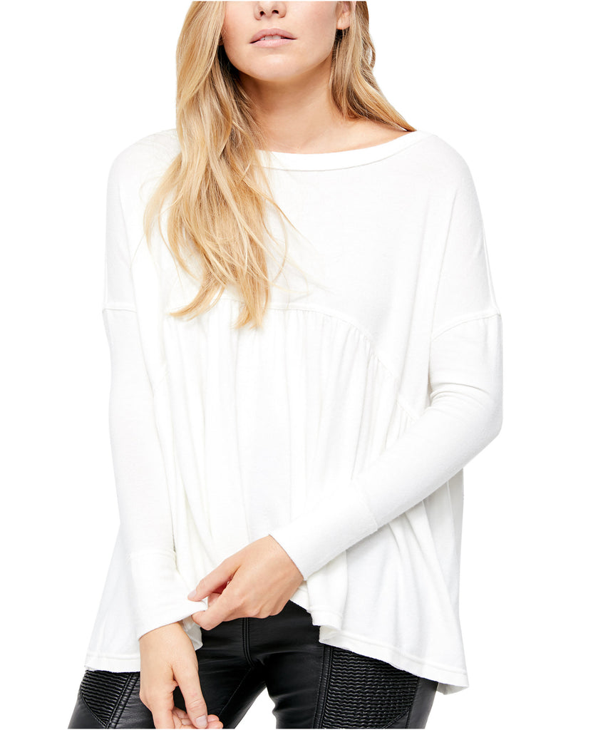 Free People Women Forever Your Girl Drape Tee White