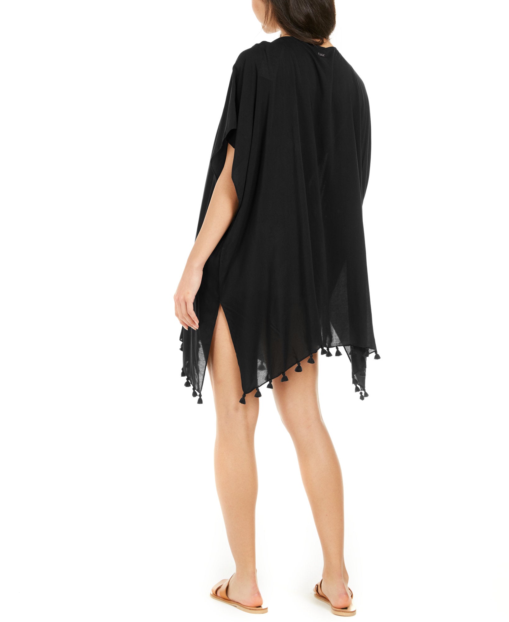 DKNY Women Pom Pom Caftan Swim Cover Up