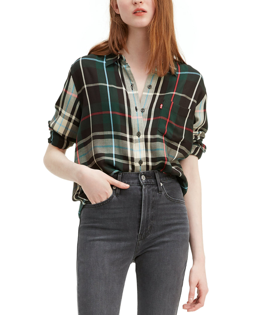 Levis Women Ultimate Boyfriend Plaid Shirt