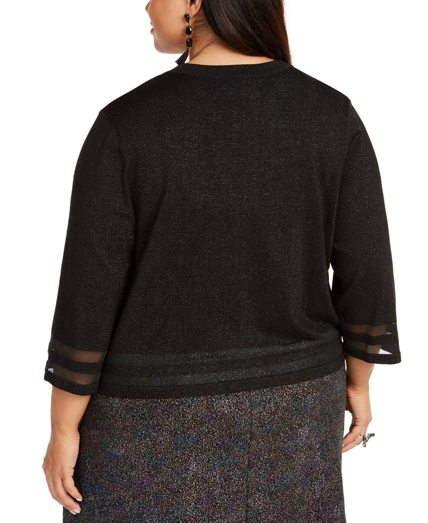 Jessica-Howard-Women-Plus-Illusion-Trim-Shrug