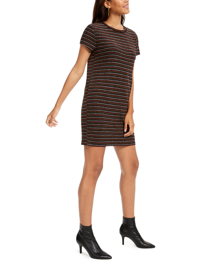 Rosie Harlow Women Lurex Striped T Shirt Dress