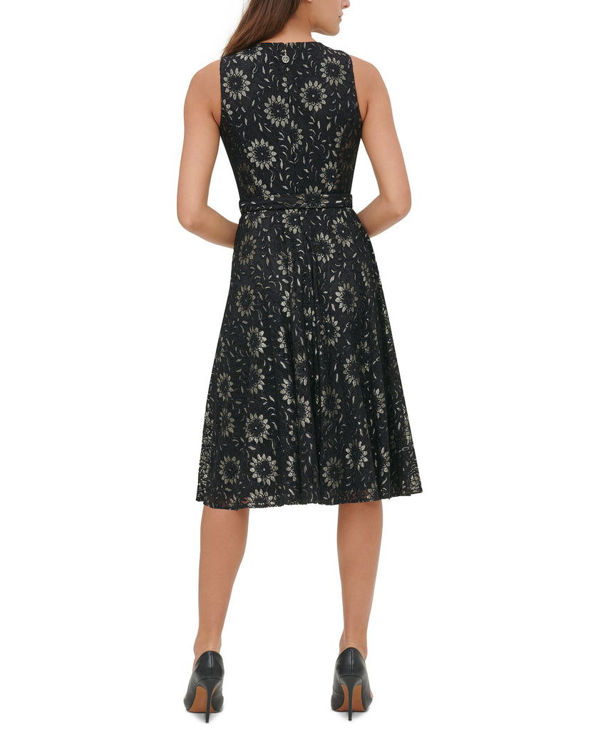 Tommy Hilfiger Women Floral Lace Fit & Flare Dress