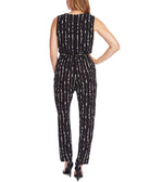 Vince Camuto Women Sleeveless Printed Belted Jumpsuit