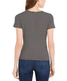 Vince Camuto Women Striped Tie Front Top