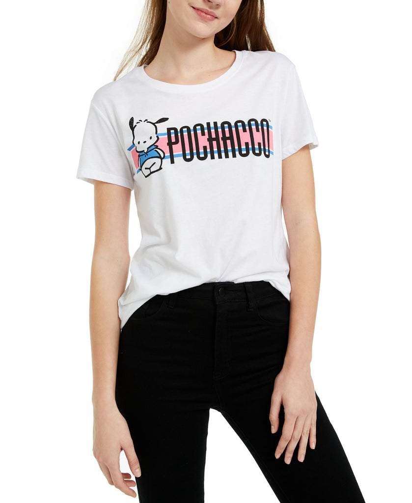 Love-Tribe-Women-Pochacco-Graphic-Print-T-Shirt-White