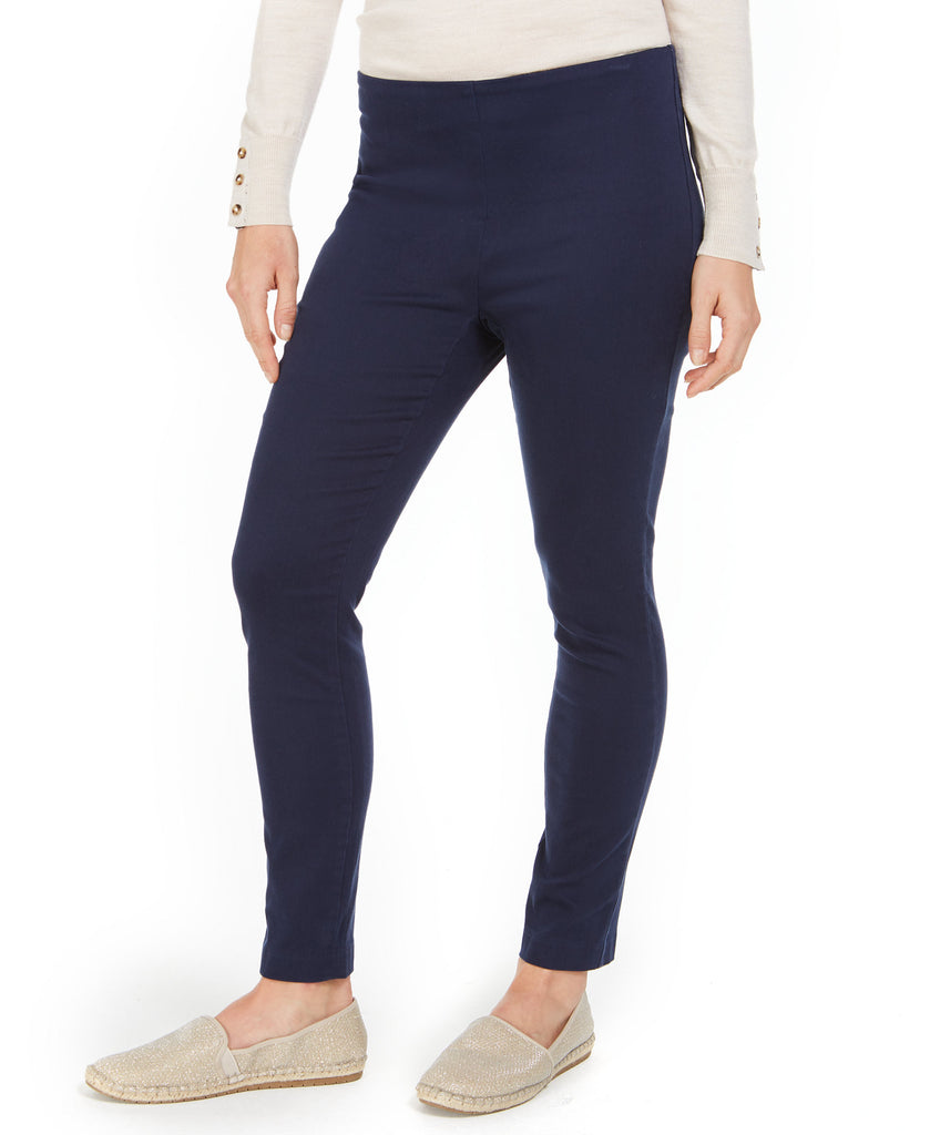 Charter Club Women Chelsea Twill Tummy Control Cropped Pants Intrepid Blue