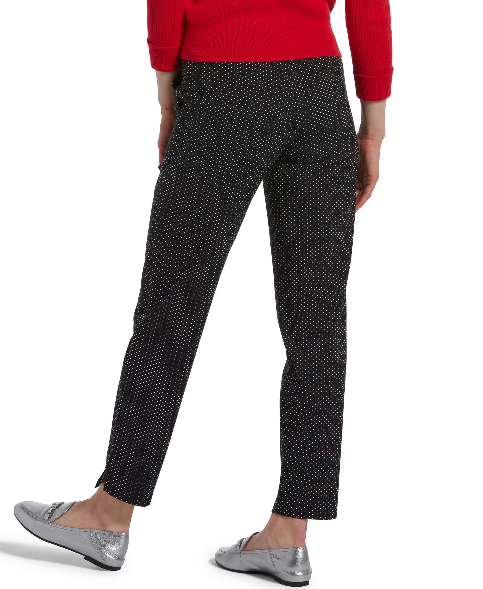 Hue Women Temp Tech Dot Print Trouser Leggings
