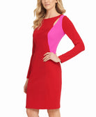 DKNY Women Two Tone Cutout Sheath Dress