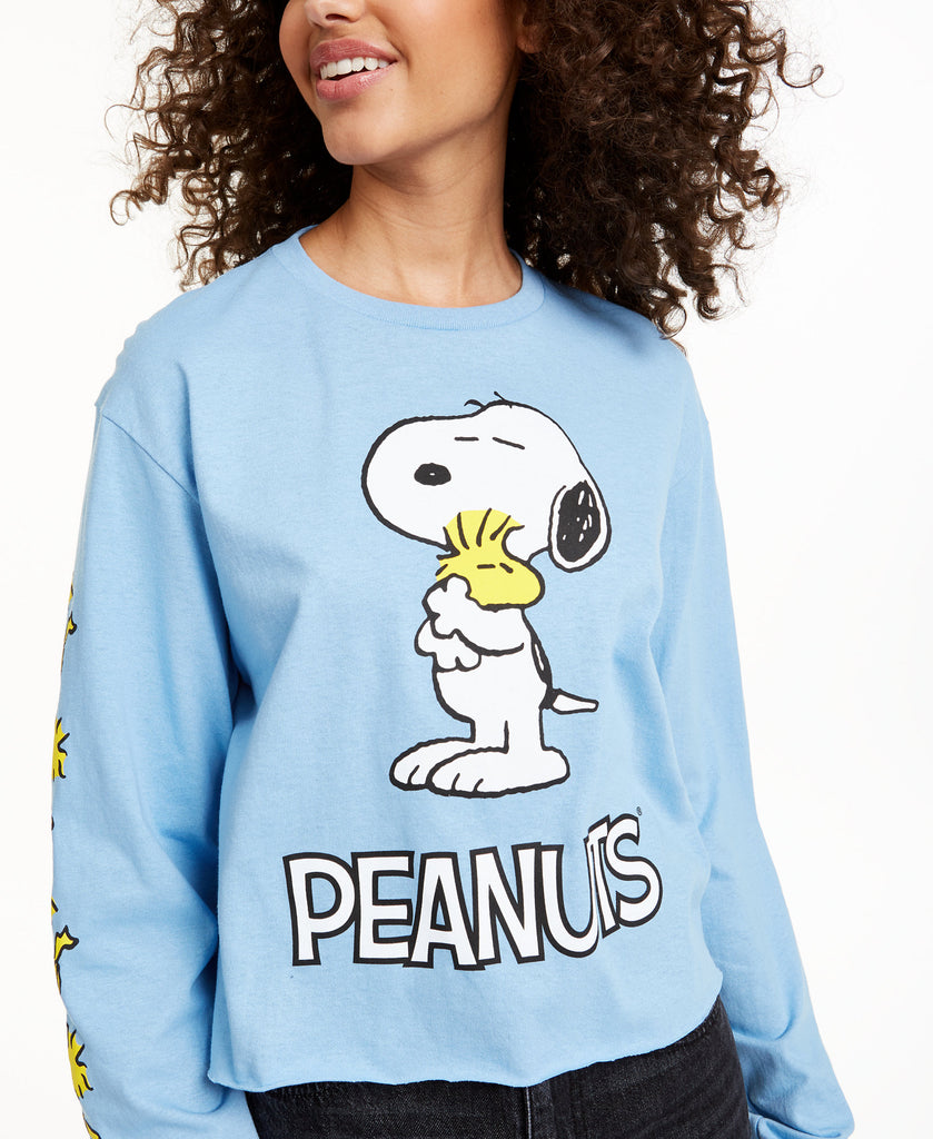 Mad Engine Women Peanuts Snoopy Long Sleeved Graphic T Shirt