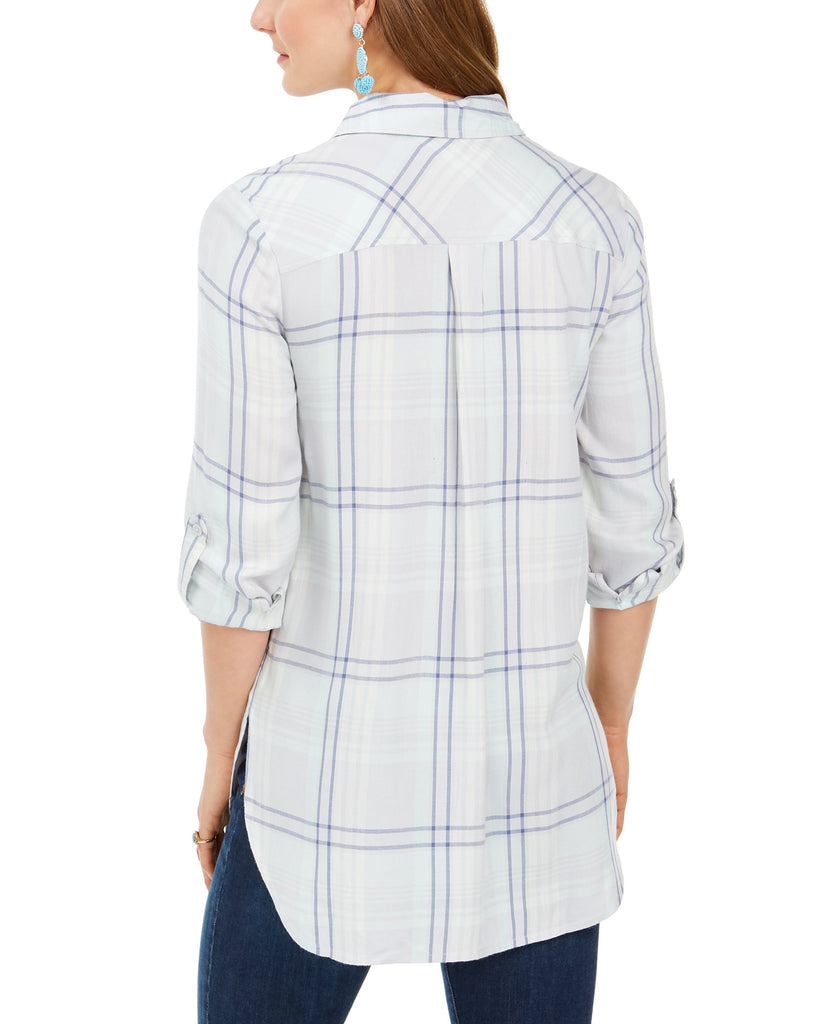 Style & Co Women Plaid Tunic