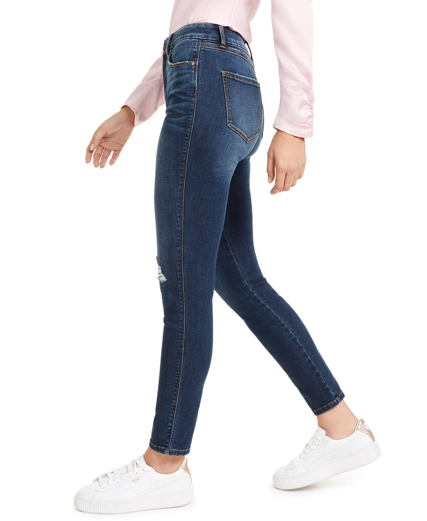 Rewash Women Curvy Fit Ripped High Rise Skinny Jeans