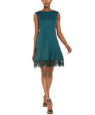 Donna Ricco Women Scuba Fit & Flare Dress