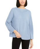 Eileen Fisher Women Organic Funnel Neck Sweater Haze