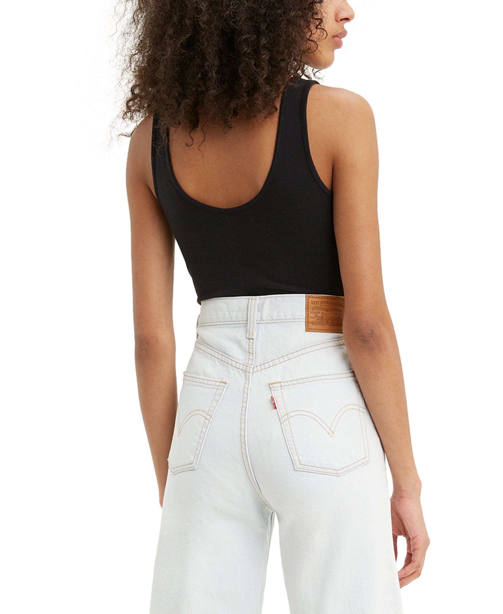 Levis Women Sleeveless Logo Graphic Bodysuit
