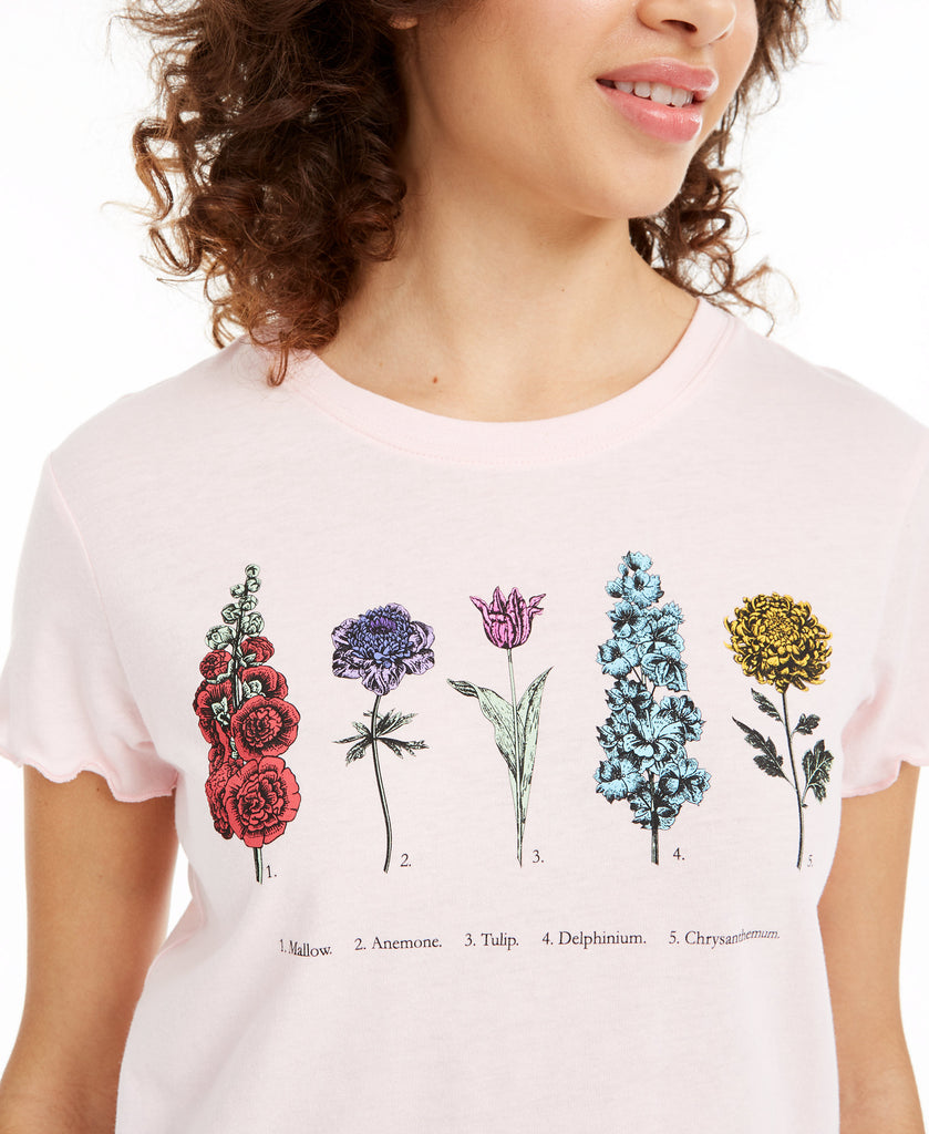 Love Tribe Women Botanical Graphic T Shirt