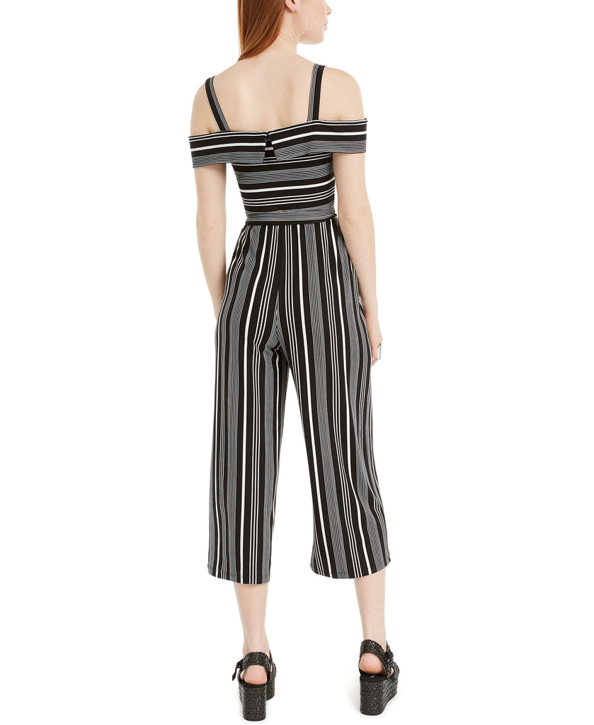 BCX Women Striped Off The Shoulder Jumpsuit