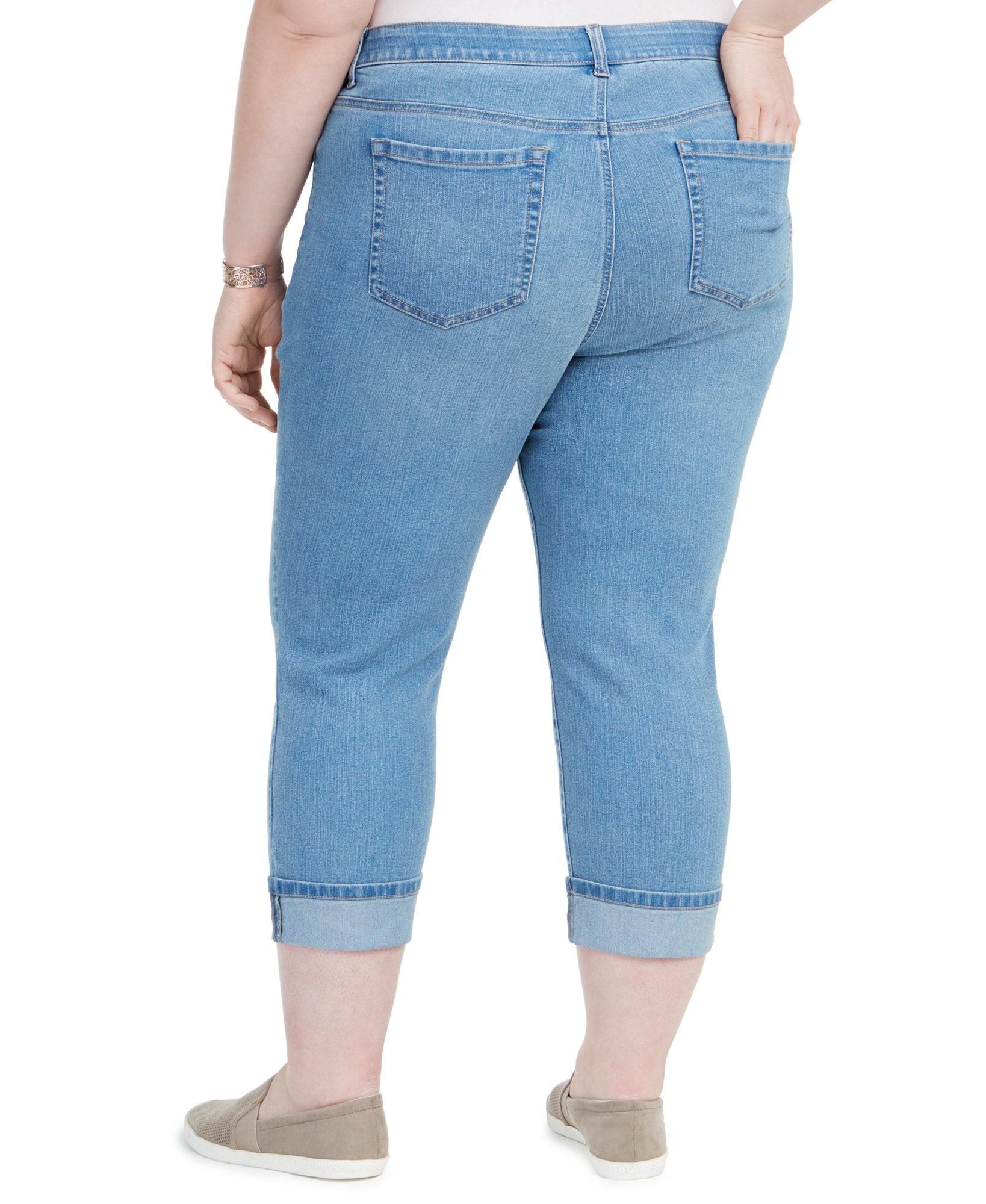 Style & Co Women Plus Cropped Skinny Jeans