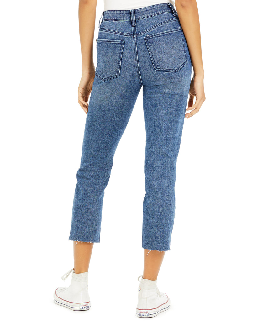 Tinseltown Women High Rise Cropped Jeans