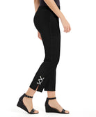 JM Collection Women Lace Up Tummy Control Ankle Pants