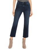 Numero Women Cropped Mid Rise Jeans Blue Wash